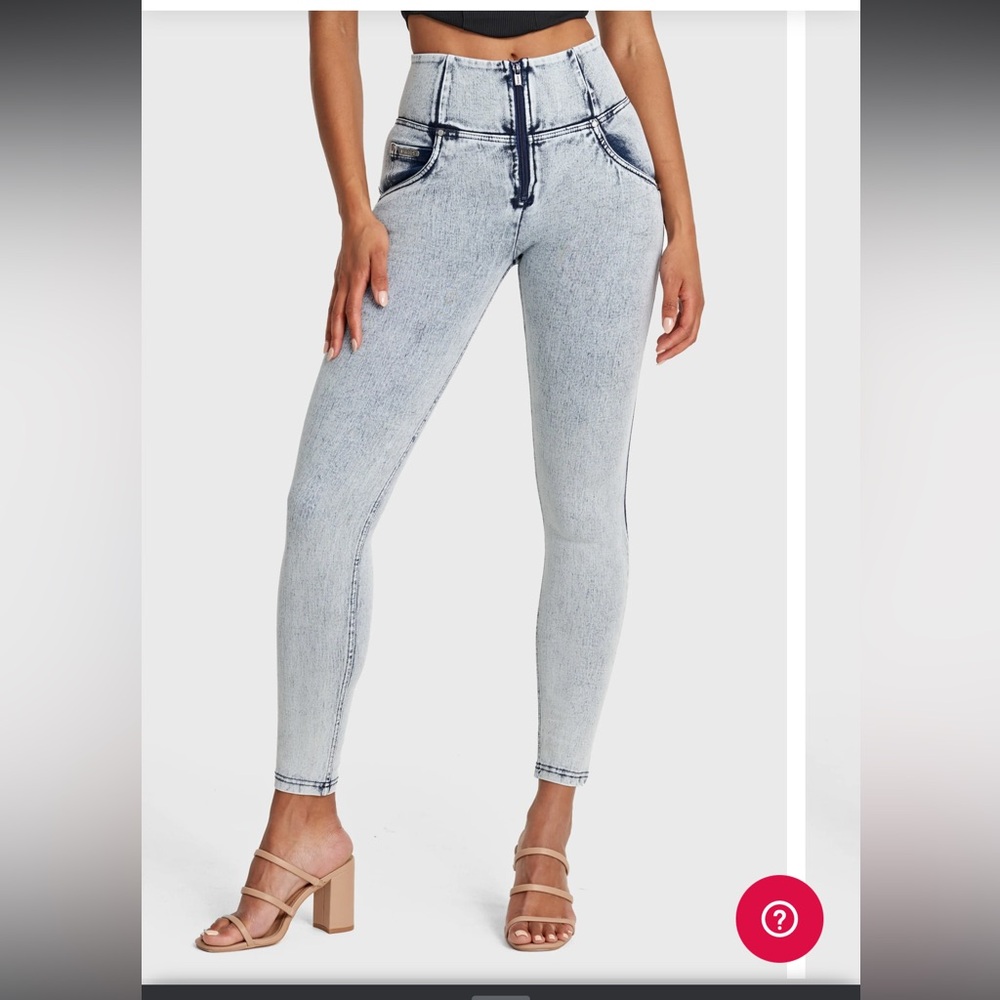 Freddy Women's High Rise Jeans - Light Gray